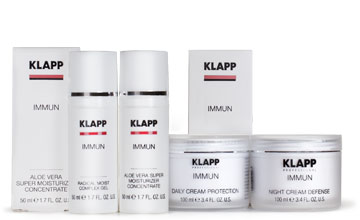 Профессиональная косметика Klapp Immun для увлажнения кожи и восстановления ее иммунитета